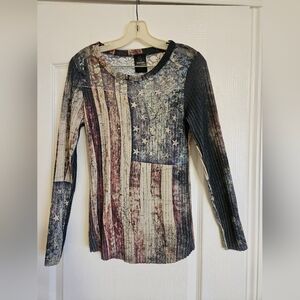 VOCAL Women's Patriotic Long Sleeve Top